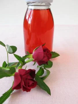 Rose flower syrup Foto stock