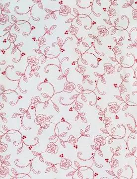 Rose flowers and leaf pattern Stock Photos