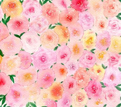 Rose flowers background Stock Illustration