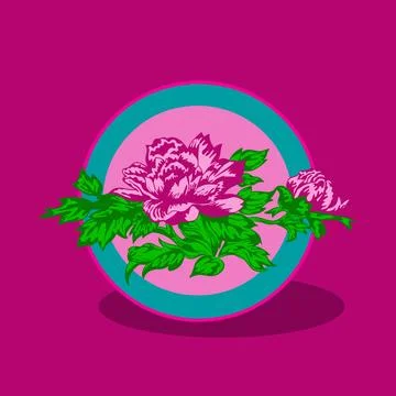 Rose flowers vector illustration Stock Illustration