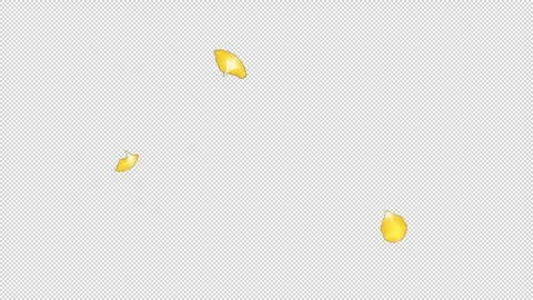 Rose Flutter Down 03 Loop Yellow HD Stock Footage 312511593