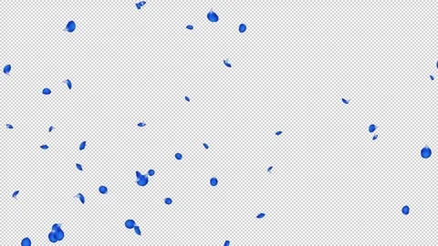 Rose Flutter Side 02 Loop Blue HD Stock Footage 312511640