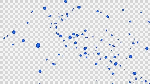 Rose Flutter Slow 02 Blue HD Stock Footage 312511665