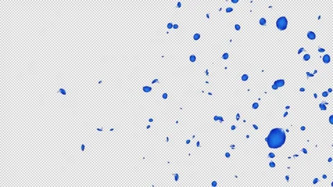 Rose Flutter Slow 03 Blue HD Stock Footage 312511677