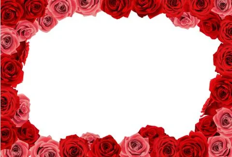 Rose frame Stock Illustration