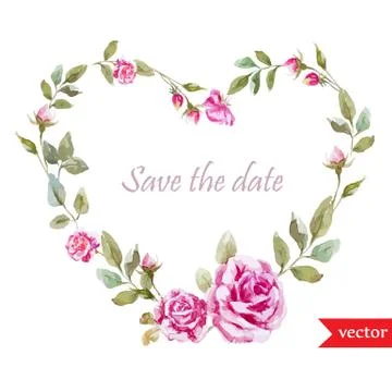 Rose frame Stock Illustration