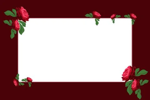 Rose frame. Stock Illustration