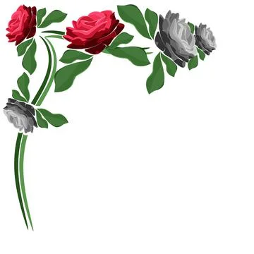 Rose frame. Stock Illustration
