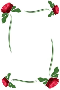 Rose frame. Stock Illustration