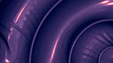 Rose glowing reflecting looping surface background - abstract 3D illustration Illustrazione stock