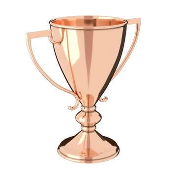 Rose gold bronze trophy Stock Illustration