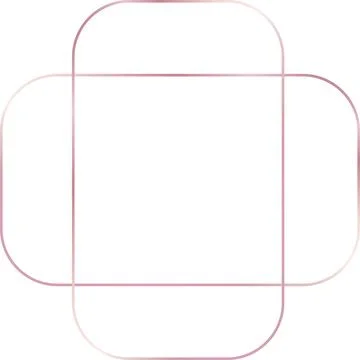 Rose Gold cross Frame Stock Illustration