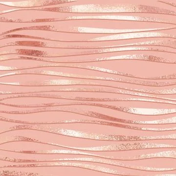 Rose gold. Elegant vector geometric pattern Stock Illustration