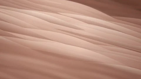 Rose gold fabric layers undulate in a seamless loop Stock Footage 341275124