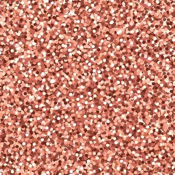 Rose gold glitter seamless pattern, Shiny party background with rose gold Stock Illustration