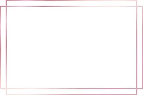 Rose Gold Gradient Frame 스톡 일러스트