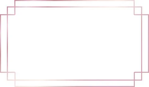 Rose Gold rectangle Framework Stock Illustration