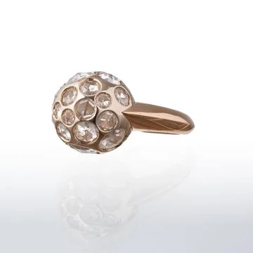 Rose gold ring Stockfoto's