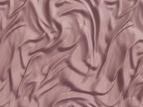Rose Gold Silk Fabric Texture Background with Elegant Soft Waves and Folds Stock Illustration