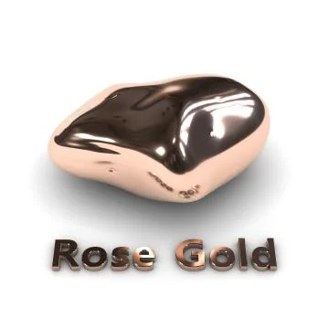 Rose Gold stone Illustrazione stock