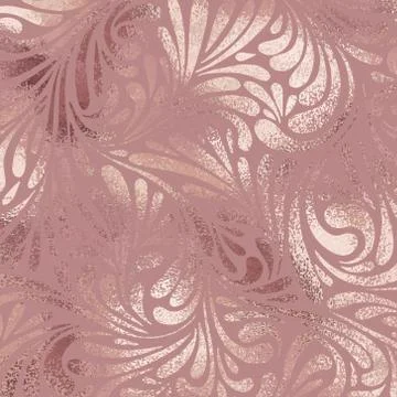 Rose gold. Vector decorative background with imitation of foiling Stock Illustration