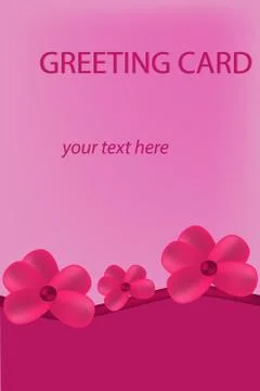 Rose greeting card Illustrazione stock