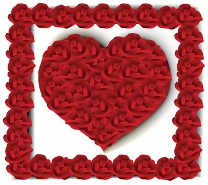 Rose heart Stock Illustration