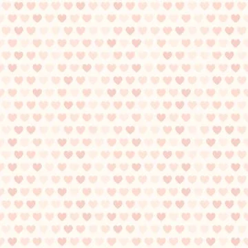 Rose heart pattern. Seamless vector love background Stock Illustration