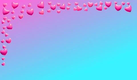 Rose Hearts Background Stock Illustration