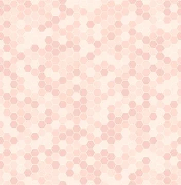 Rose hexagon pattern. Seamless vector Stock Illustration