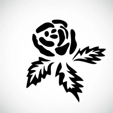 Rose icon Stock Illustration