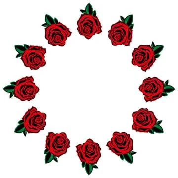 Rose icon. Stock Illustration