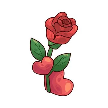 Rose illustration Ilustração Stock