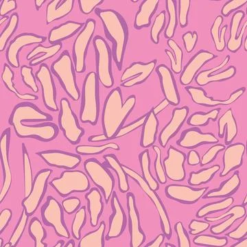 Rose Leopard Floral textile pattern design in pink for fashion and home tex.. Stock Illustration