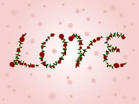Rose Love Stock Illustration