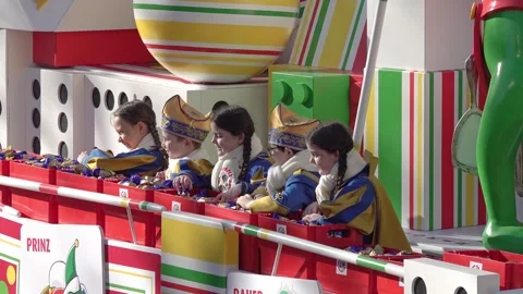 Rose Monday carnival in Cologne Stock Footage 303416568