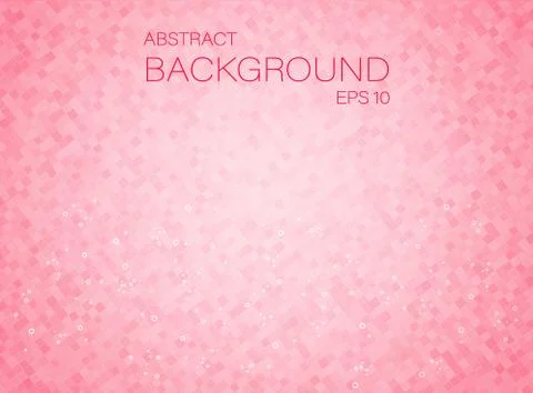 Rose mosaic background small square shapes Stock Illustration