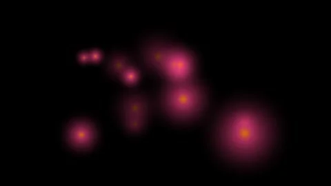 Rose orb burst overlay for light orbs. Video overlay on black for Screen 스톡 동영상 342623155