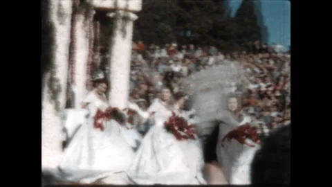 Rose Parade 1960 Stock Footage 300220001