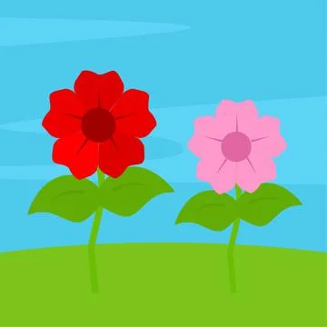 Rose at the park vector illustration Stock Illustration