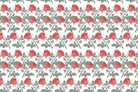 A rose pattern design Stock Illustration
