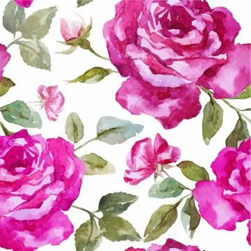 Rose pattern Stock Illustration