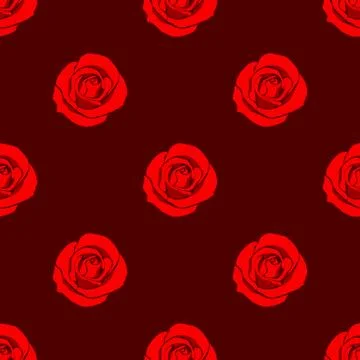 Rose pattern red minimal texture Stock-Illustration