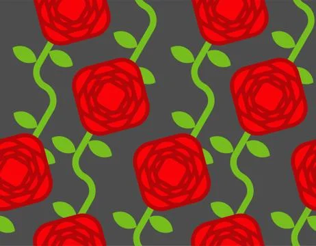 Rose pattern seamless. Pink flower background. Vector illustration 스톡 일러스트