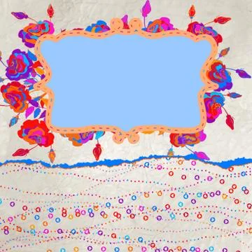 Rose Patterns decorative framework. EPS 8 Stock Illustration