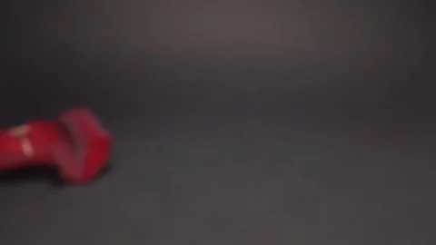 Rose petals fall on the black background Stock Footage 101806747