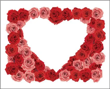 Rose photo frame Stock Illustration
