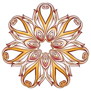 Rose pink floral pattern Stock Illustration