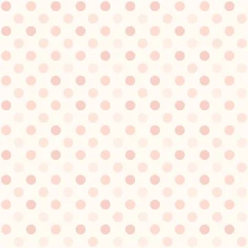 Rose polka dot pattern. Seamless vector Stock Illustration