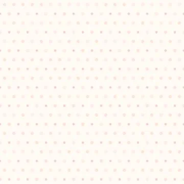 Rose polka dot pattern. Seamless vector background Illustrazione stock